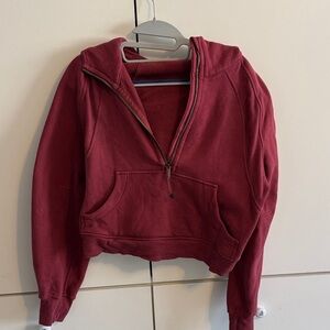 Lululemon Athletica Burgundy Zip-Up Hoodie